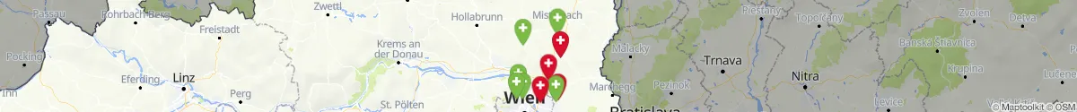 Kartenansicht für Apotheken-Notdienste in der Nähe von Ulrichskirchen-Schleinbach (Mistelbach, Niederösterreich)